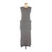 Gap Casual Dress - Midi Scoop Neck Sleeveless: Blue Print Dresses - Women's Size Small