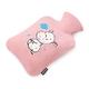 DangLeKJ Small Hot Water Bottle with Animal Pattern Cover 1200ml Hot Water Bag Small Hot and Cold Bottle for Menstrual Cramps Shoulder Pain Warm