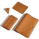 Benfan Laptop Sleeve Compatible with 2022 13inch MacBook Air M2,13 MacBook Pro M2, Surface Pro 3 4 5 6 7, Dell XPS 13 with Small Pouch, Mouse Pad and Cord Holder Color Orange Brown