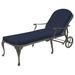 Summer Classics Provance 78.38" Long Reclining Single Chaise w/ Cushions Metal in Gray | 41.75 H x 31 W x 78.38 D in | Outdoor Furniture | Wayfair