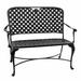 Summer Classics Provance Aluminum Garden Outdoor Bench Metal in Gray | 37.5 H x 43 W x 24 D in | Wayfair 406831+8303123W3123