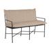 Summer Classics Italia Wrought Iron Garden Outdoor Bench Metal | 35.88 H x 49.63 W x 22.88 D in | Wayfair 5343111+C8064210N