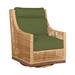 Summer Classics Outdoor Peninsula Gliding Wicker/Rattan Chair w/ Cushions in Brown | Wayfair 420537+C524H4302W4302