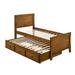 Loon Peak® Captains Twin Storage Platform Bed Wood in Brown | 47.25 H x 42 W x 78.75 D in | Wayfair 3E74D02A557C434AA5058B332ED1472F