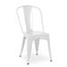 Williston Forge Jennylyn Metal Windsor Back Stacking Side Chair Dining Chair Metal in White | 33 H x 18 W x 20 D in | Wayfair