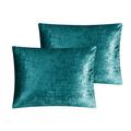 Everly Quinn Navy Blue Queen Polyester 180 Thread Count Washable Down Comforter Set Polyester in Green | 90 H x 90 W x 0.5 D in | Wayfair