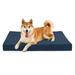 Tucker Murphy Pet™ Orthopedic Waterproof Dog Beds for Large Dogs Polyester in Blue/White | 3 H x 36 W x 27 D in | Wayfair