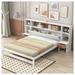 Red Barrel Studio® Lananh Storage Platform Bed Wood in Gray/Black | 45.1 H x 88.5 W x 86.8 D in | Wayfair 922A318E57A6470294612663A9BEE951