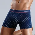 Boxer imprimé en coton pour Homme sous-vêtements Shorts et culottes Sexy grande taille caleçon