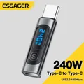 Adattatore Essager USB C 3.0 OTG da tipo C a USB tipo C PD 240W Display digitale Adattatore dati dati 100W per MacBook Pro Air Samsung