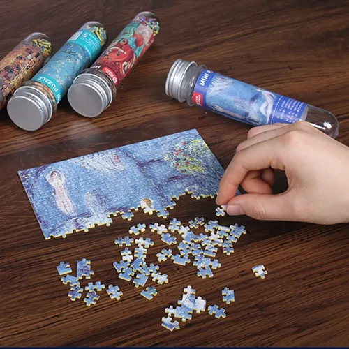 150 Stück Mini Reagenzglas Puzzle Ölgemälde Puzzle Dekomprimieren Lernspiel zeug für erwachsene