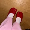 IPPEUM Frauen Ballerinas Split Toe Mary Janes Schwarz Plus Größe 44, Kleid Müßiggänger Schuhe Dropshipping Balerinas De Mujer