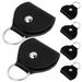 6 pcs Leather Guitar Pick Bag Portable Guitar Pick Case Small Guitar Pick Pouch Guitar Pick Holder Keychain