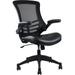 Techni Mobili Mesh Task Chair - Black - Adjustable Height and Lumbar Support