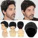 Xipoxipdo Short Black Wig Bangs Wig Men s Fashion Wig Men s Short Curly wig