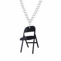 Folding Chair Necklace Chair Sports Necklace Campaign Chair Necklace Acrylic Backrest Small Chair Necklace Hair Cream