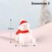 1 PC Gift Micro Landscape Dollhouse Fairy Garden Christmas Accessory Santa Claus Figurines Xmas Tree Miniature Snowman SNOWMAN 3