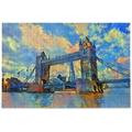 SKYSONIC Vintage London Tower Bridge Jigsaw Puzzles for Adults 500PCS Decompression Entertainment Game Family Puzzles Gifts for Kids and Teenagers