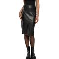 Urban Classics Damen Rock Ladies Synthetic Leather Pencil Skirt Black S