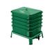BlÃ¼tezeit Worm Composter 5-Tray Compost Bin Worm Farm with Complete Kits Easy Setup for Compost Starter Harvest Worm Casting Worm Tea Recycling Food Waste (Green)