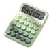 Pnellth Mechanical Calculator with Large LCD Display Vintage Gradient Color 12-digit Desktop Calculator for Home Office