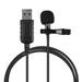 Docooler Mini Lavalier Clip-on Condenser Microphone Mic with USB Plug for Computer/Laptop - Professional Sound Recording Ideal for Podcasting and Gaming