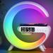 Vtin G-Shaped Alarm Clock LED Lamp Smart G Bluetooth Speaker Wireless Fast Charger RGB Alarm Clock Atmosphere Night Light for Holiday Gift White