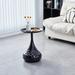 Metal Side Table Sofa Side Table Round Nightstand with Tray Top
