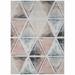 8' x 10' Ivory Watercolored Prism Area Rug - 3'6"