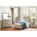 Ben 3 Piece Rust Melamine Laminate Modern Panel Bedroom Set