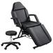 Adjustable 3-Section Esthetician Facial Chair with Hydraulic Stool