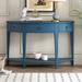 Modern Curved Console Table Sofa Table w/ 3 Drawers & Open Shelf, Half Moon Entryway Table Hallway Table for Living Room Bedroom