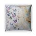 Kavka Designs blue; purple; ivory butterfly dance outdoor pillow with insert