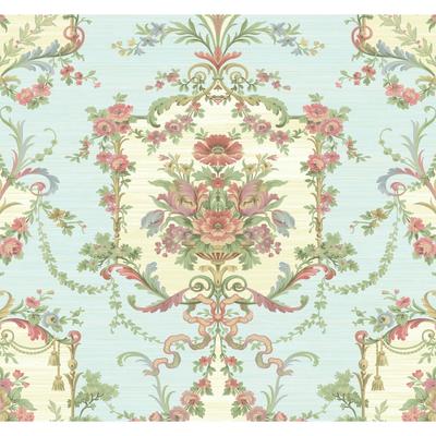 Seabrook Designs Brandi Floral Unpasted Wallpaper