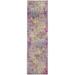 2' x 10' Yellow and Pink Coral Reef Runner Rug - 3'6"