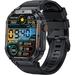 Military Smart Watches for CAT S22 Flip - HD 1.96â€� Big Screen Rugged Smart Watch (Answer/Dial Calls) Outdoor Tactical Sports Watch Fitness Tracker Smartwatch - Black