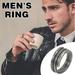 KIHOUT Deals Vintage Double Layer Ring Easy To Pair With Any Outfit Suitable For Men