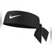 Nike Accessories | Nike Dri-Fit Head Tie 4.0 Black Unisex Headband One Size Fits Most | Color: Black/White | Size: Os