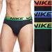 Nike Underwear & Socks | Nike Dri-Fit Essential Micro Hip Brief 3-Pack | Color: Blue/Green | Size: Xl