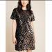 Anthropologie Dresses | Anthropologie Ro & De Andi Sequined Tee Dress | Color: Black/Gold | Size: M