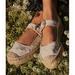 Free People Shoes | Free People Surfside Daisy Mary Janes | Color: Cream/Tan | Size: 40
