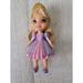 Disney Toys | Disney Mini Doll Blonde Princess Glitter Purple Dress Toy Figure | Color: Purple | Size: Osg