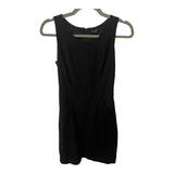 J. Crew Dresses | J Crew Sheath Knee Length Black Wool Suit Dress - Size 0 | Color: Black | Size: 0