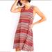 Madewell Dresses | Madewell A-Line Sleeveless Dress, Size L | Color: Cream/Red | Size: L