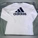 Adidas Shirts | Adidas (Golf) Tshirt Mens’ Sz L With Longsleeves White With Black Logo Nm | Color: Black/White | Size: L