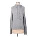 Athleta Pullover Hoodie: Gray Marled Tops - Women's Size X-Small