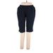 Lands' End Casual Pants - High Rise: Blue Bottoms - Women's Size Large