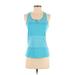 Nike Active Tank Top: Teal Color Block Activewear - Women's Size Small