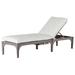 Summer Classics Club Teak 82.38" Long Reclining Single Chaise w/ Cushions Wood/Solid Wood in Brown | Outdoor Furniture | Wayfair 286327+C5484219N