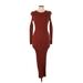 Minkpink Casual Dress - Sweater Dress: Burgundy Dresses - Women's Size Large